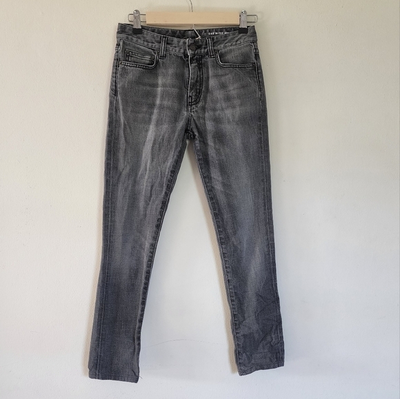 YSL made in Italy charcoal black D 02 2013 skinny jeans size 25 - Picture 1 of 6